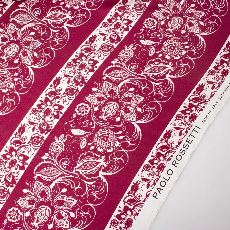 Multi-Coloured Multi Printed Floral Silk Twill