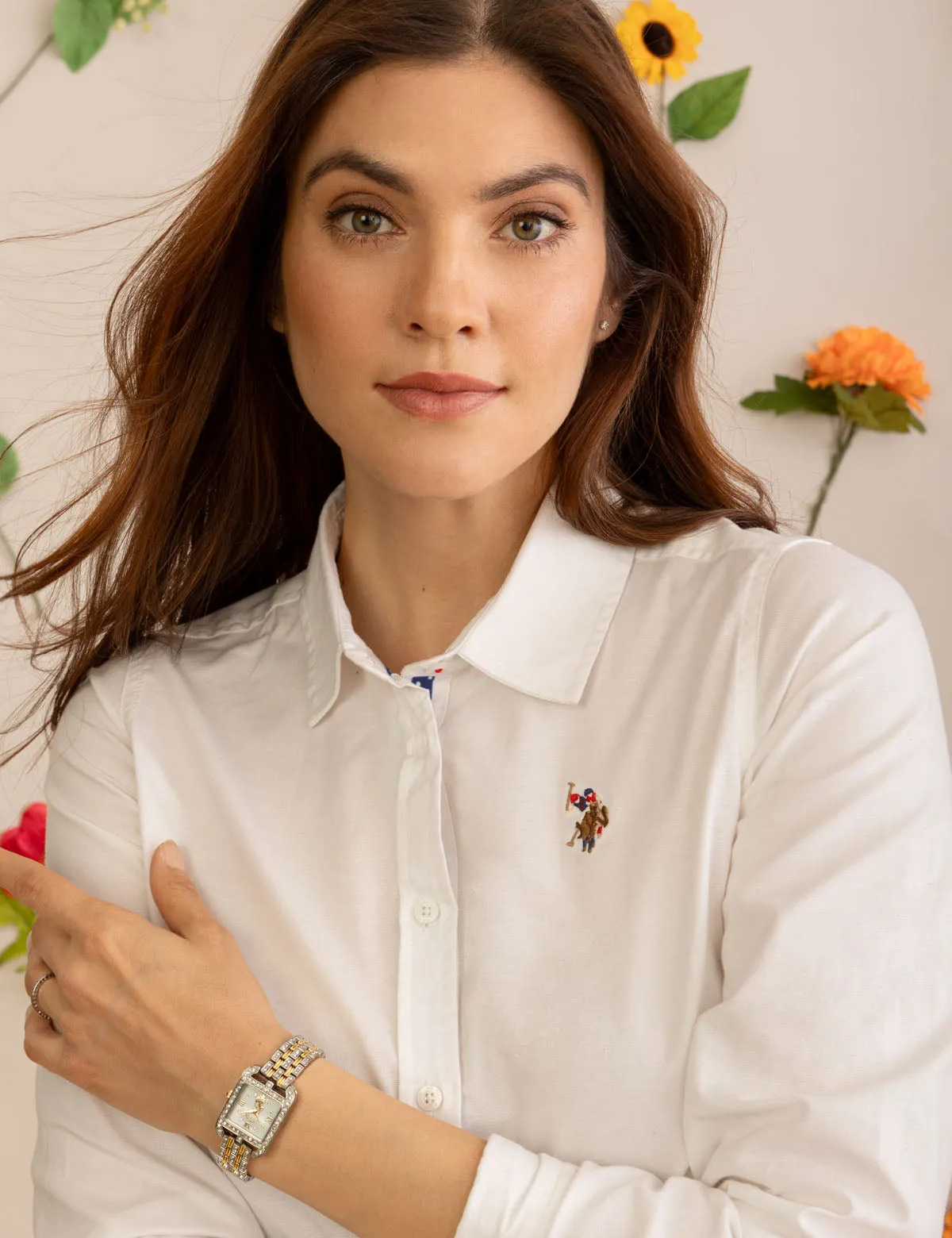 MULTI TONAL SMALL LOGO OXFORD SHIRT