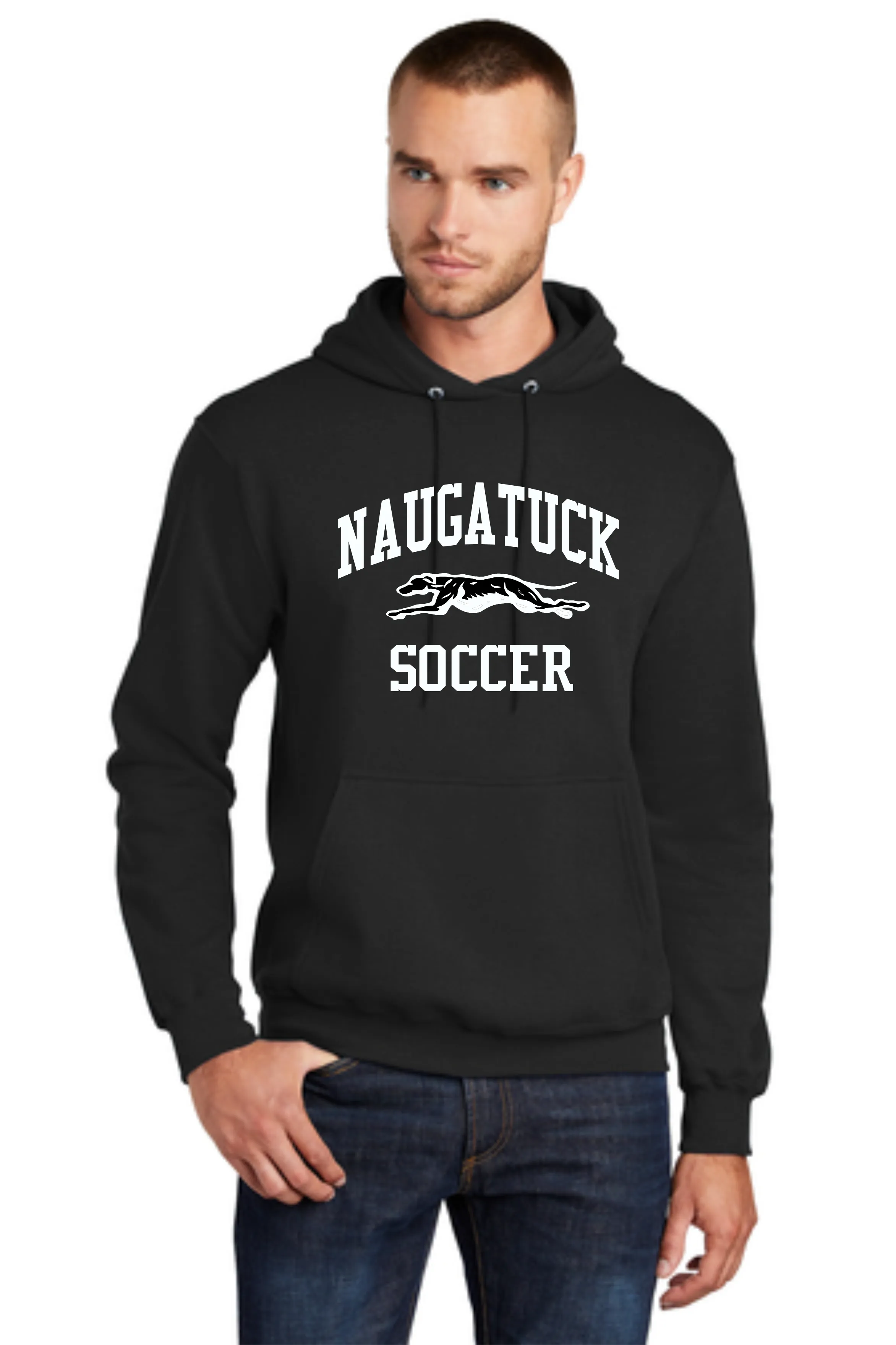 Naugatuck Boys Soccer Cotton Blend Hooded Sweatshirt