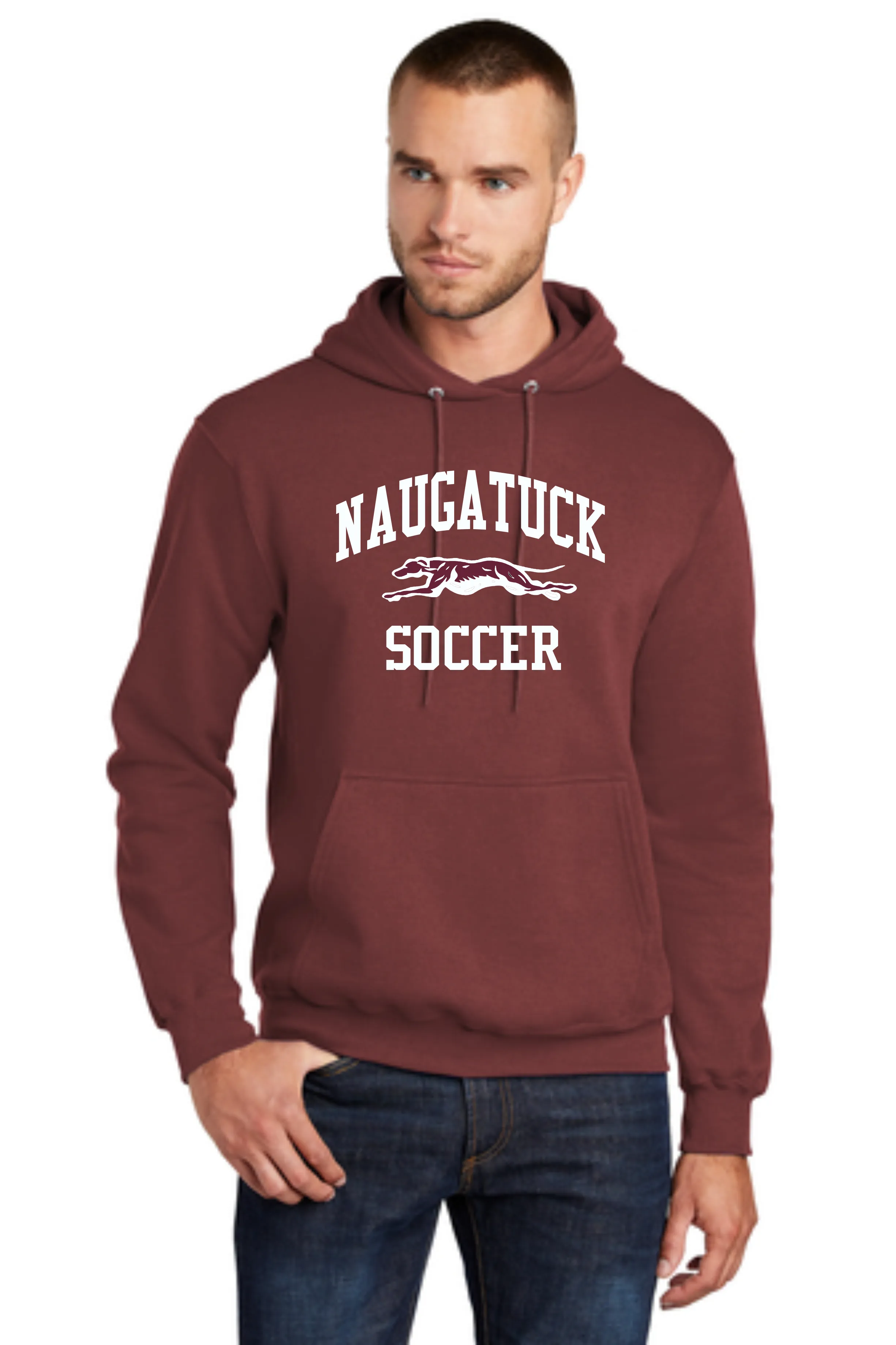 Naugatuck Boys Soccer Cotton Blend Hooded Sweatshirt