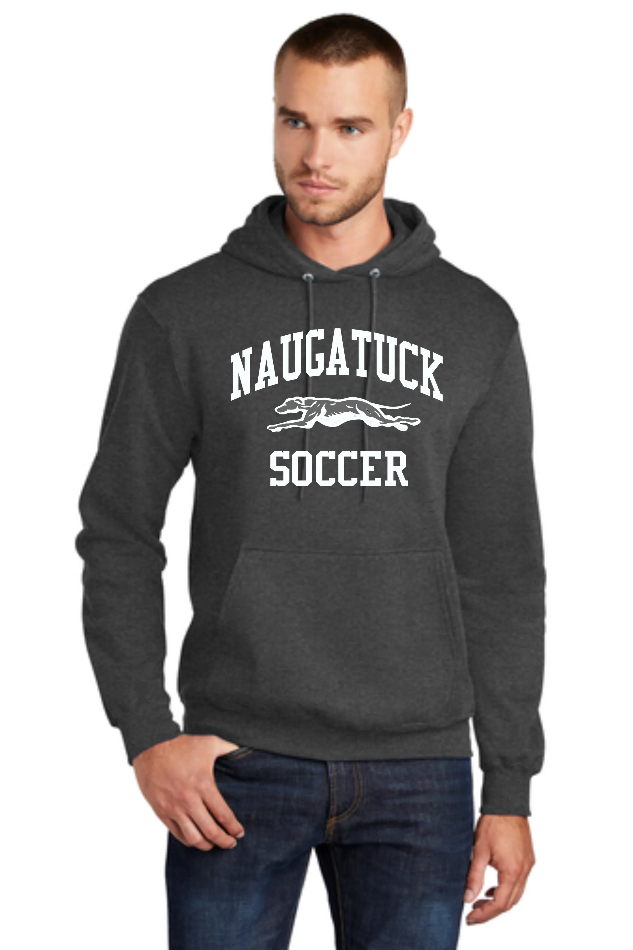 Naugatuck Boys Soccer Cotton Blend Hooded Sweatshirt