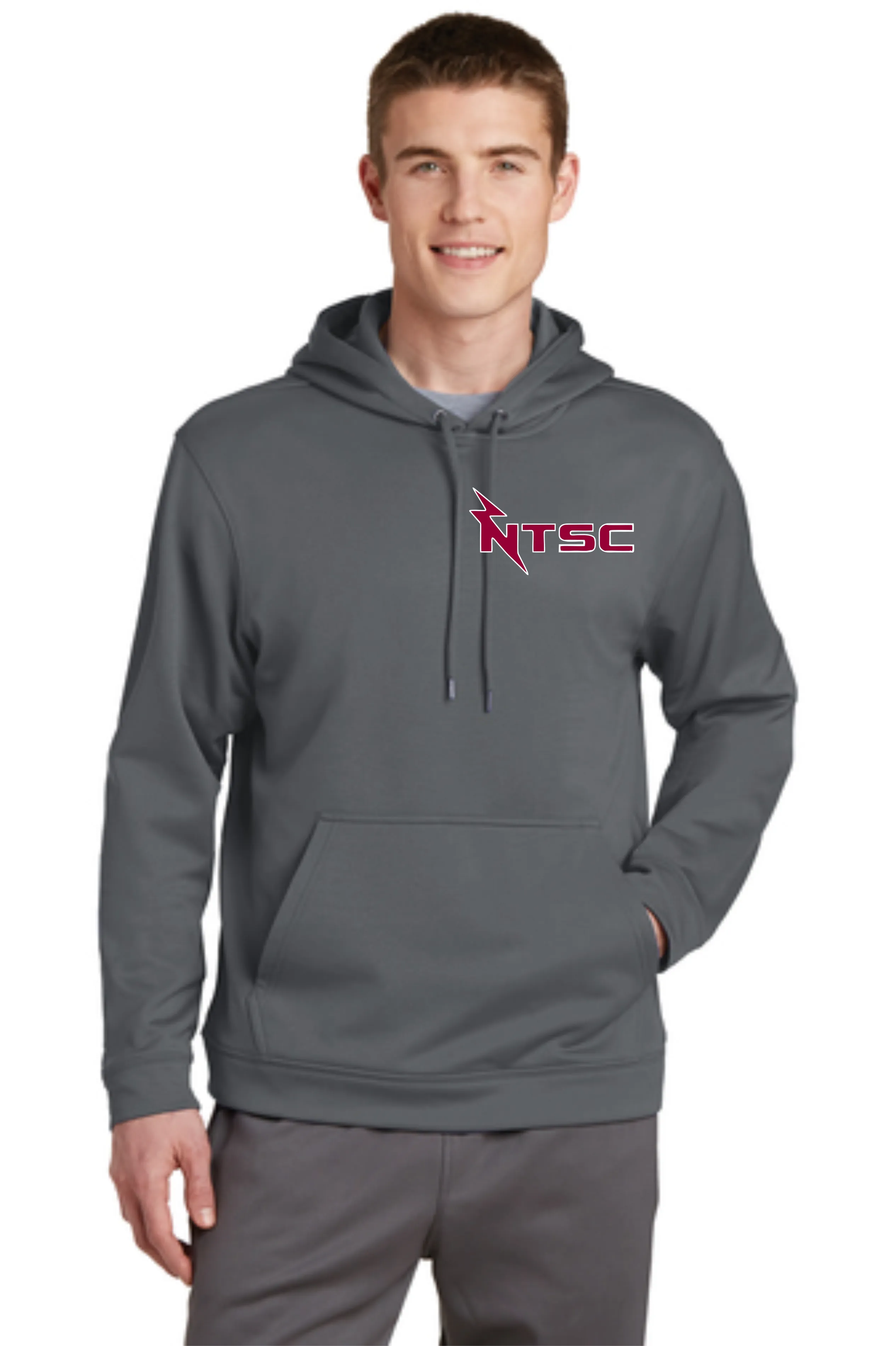 Naugatuck Thunderfish Embroidered Moisture Wicking Hooded Sweatshirt
