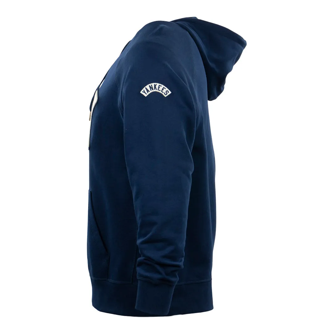 New York Black Yankees French Terry Script Hooded Sweatshirt - Navy