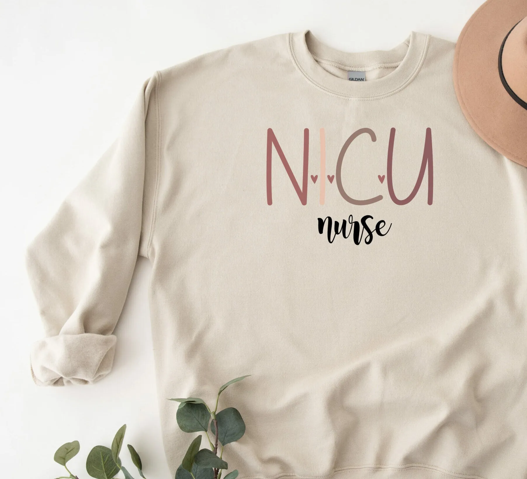 NICU Nurse Embroidered Sweatshirt