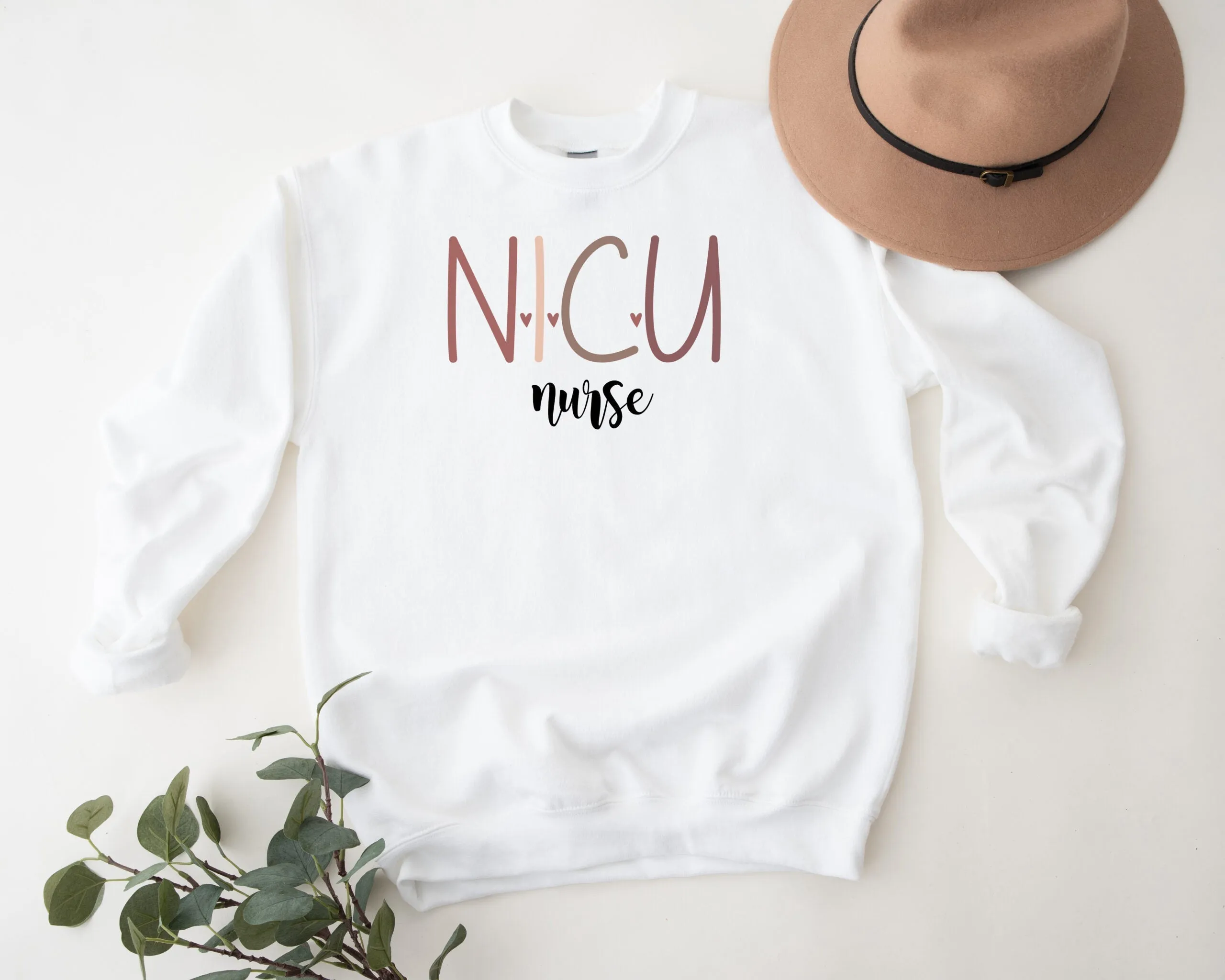 NICU Nurse Embroidered Sweatshirt