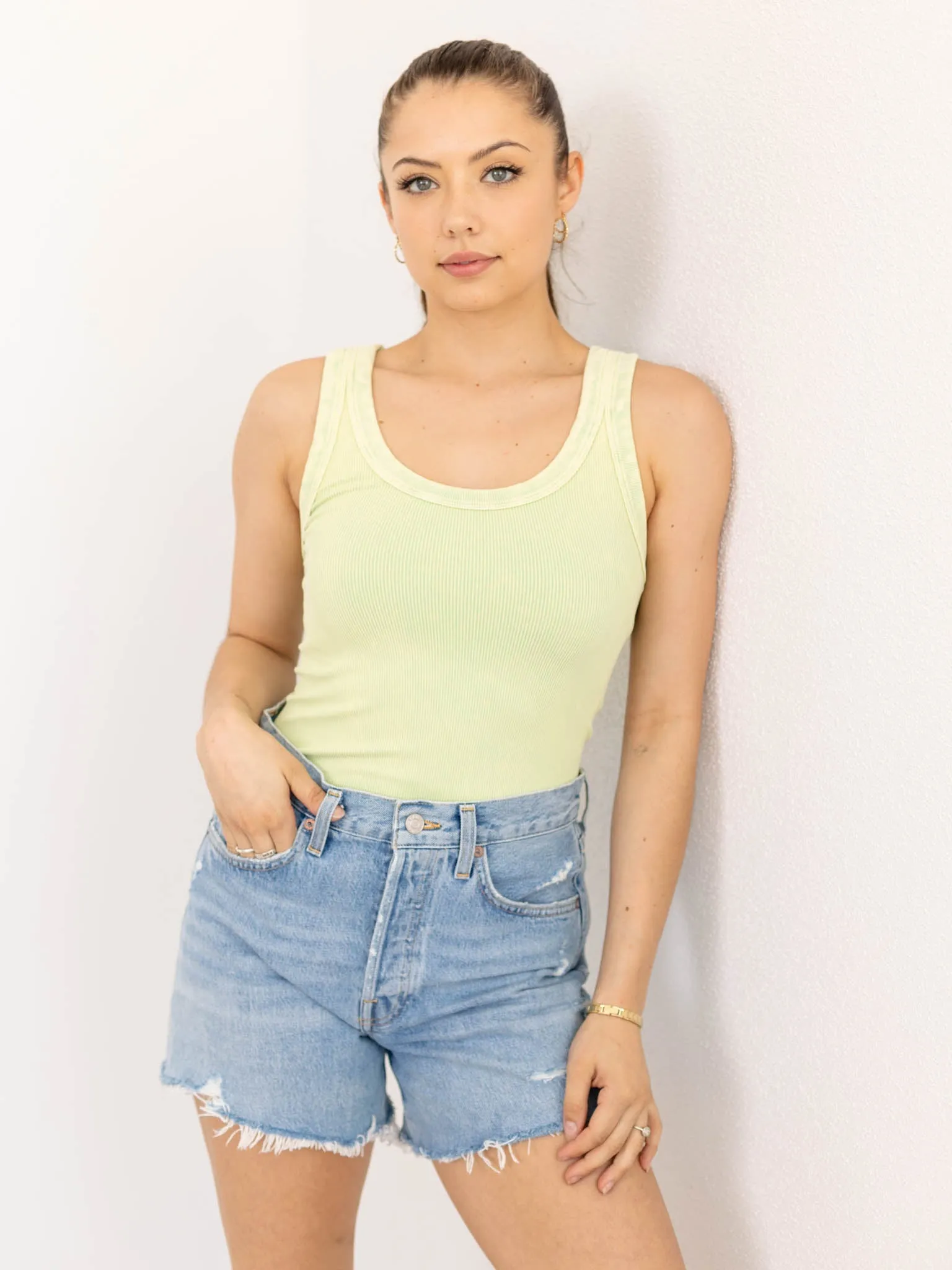 NIKIBIKI Vintage Reversible Ribbed Tank