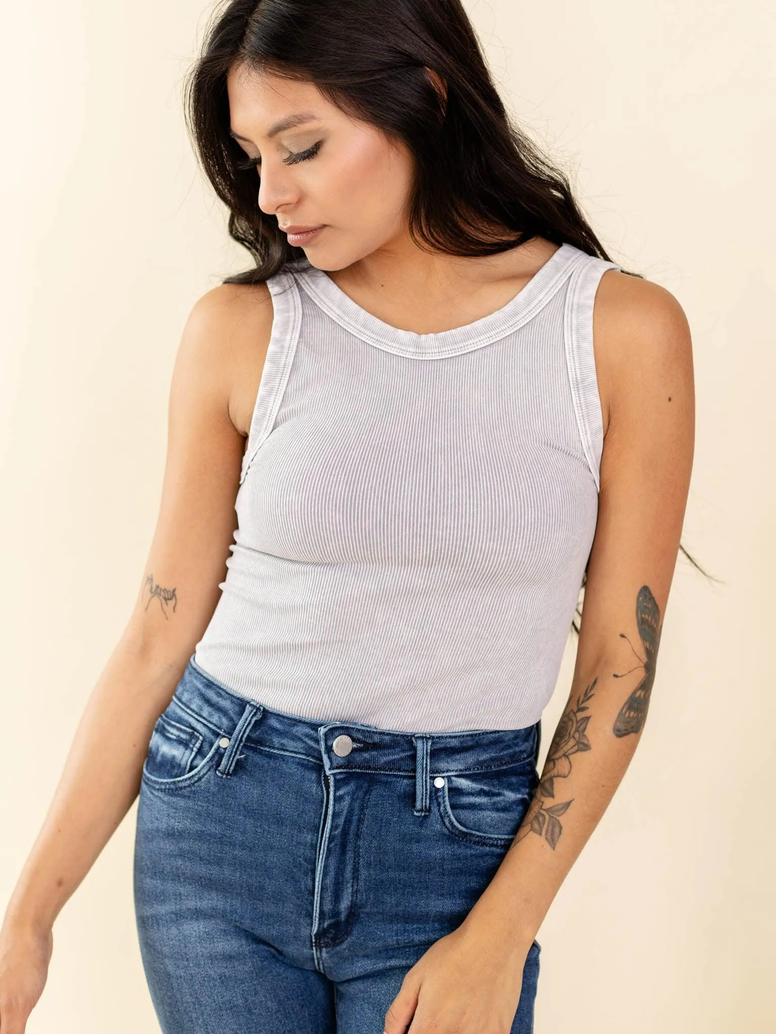 NIKIBIKI Vintage Reversible Ribbed Tank