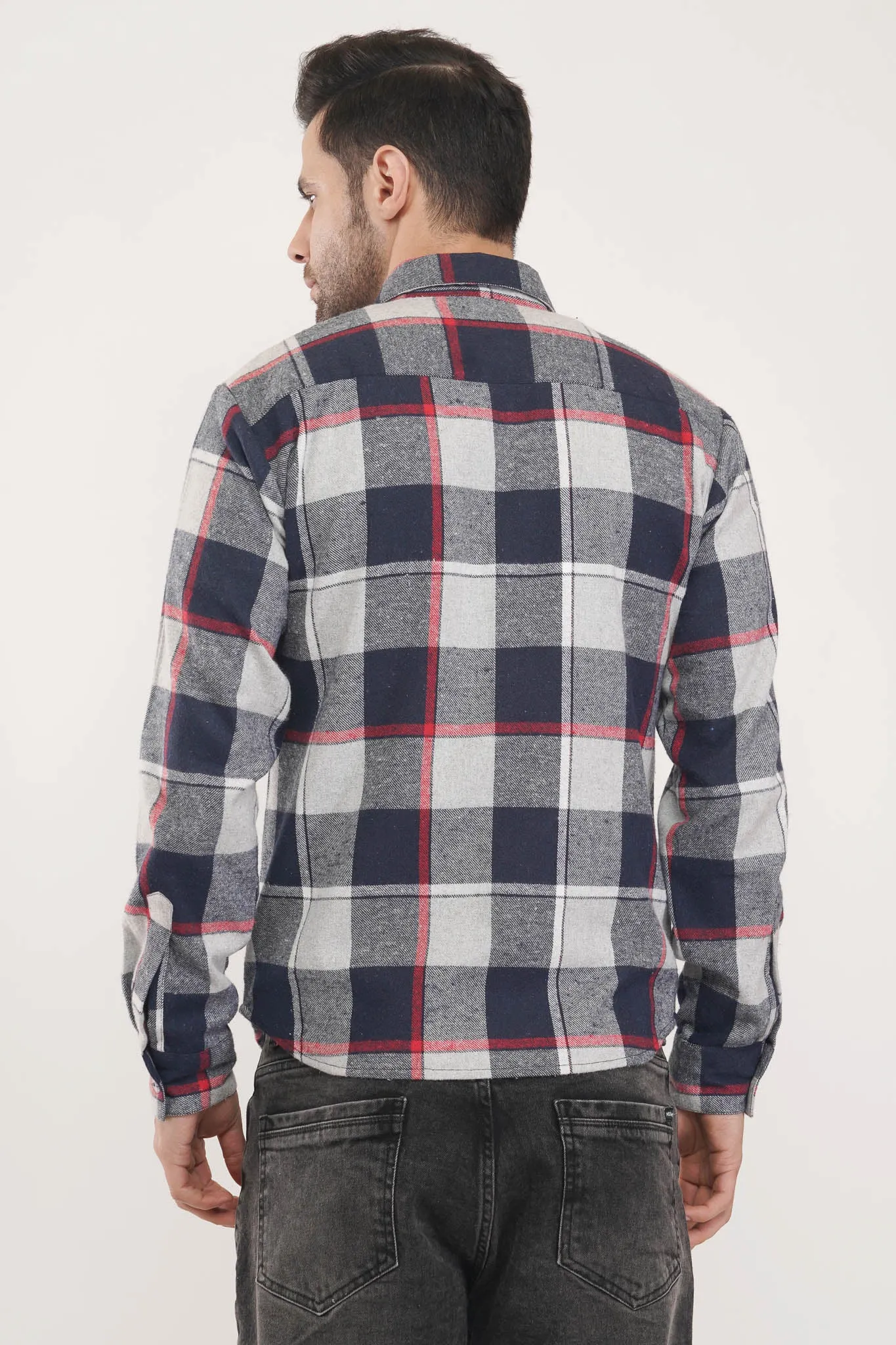 Noble Fit | Blue & Red Oxford Checkered Shirt