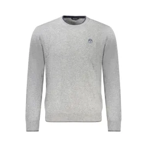 North Sails Gray Wool Men Sweater