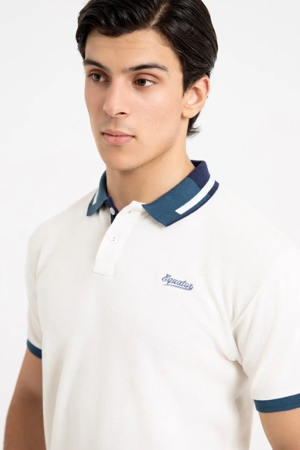 Off White Collar T Shirt