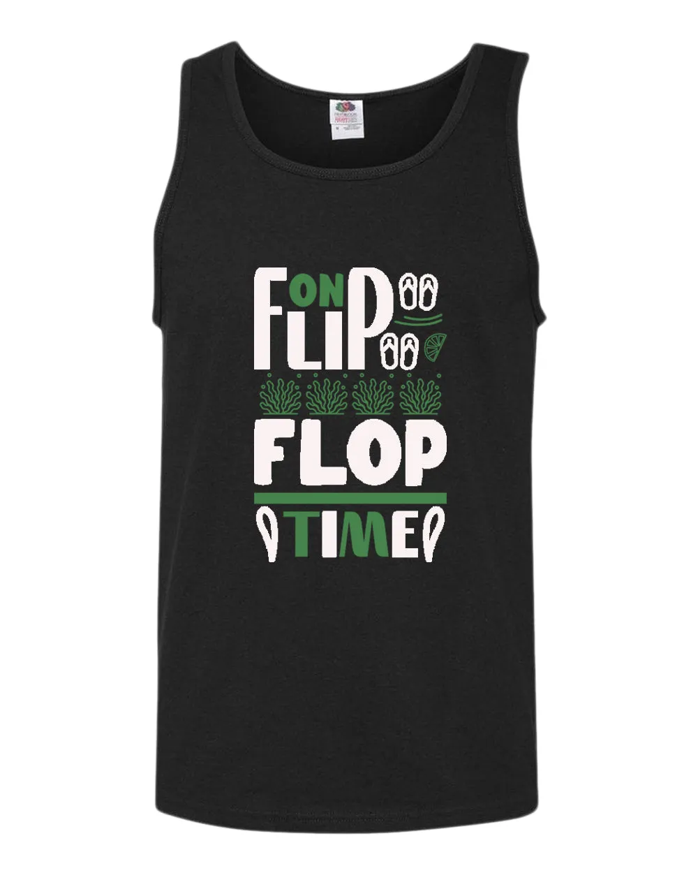 On flip flop time tank top, summer tank top, beach party tank top
