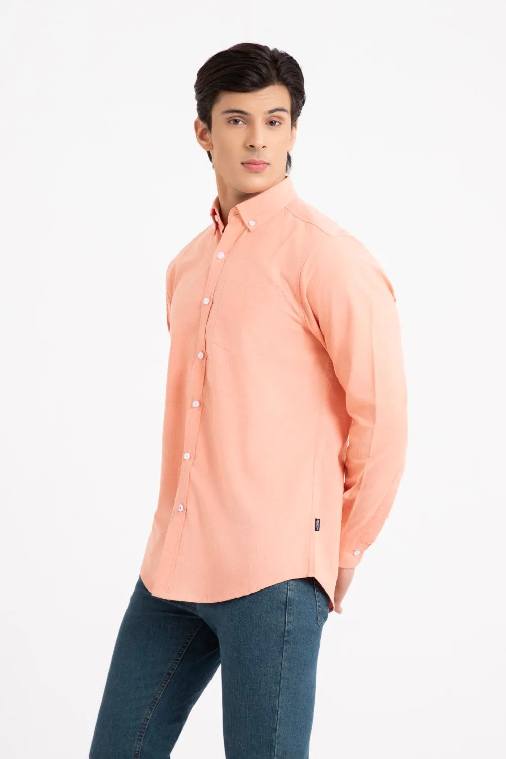 Orange Casual Shirt