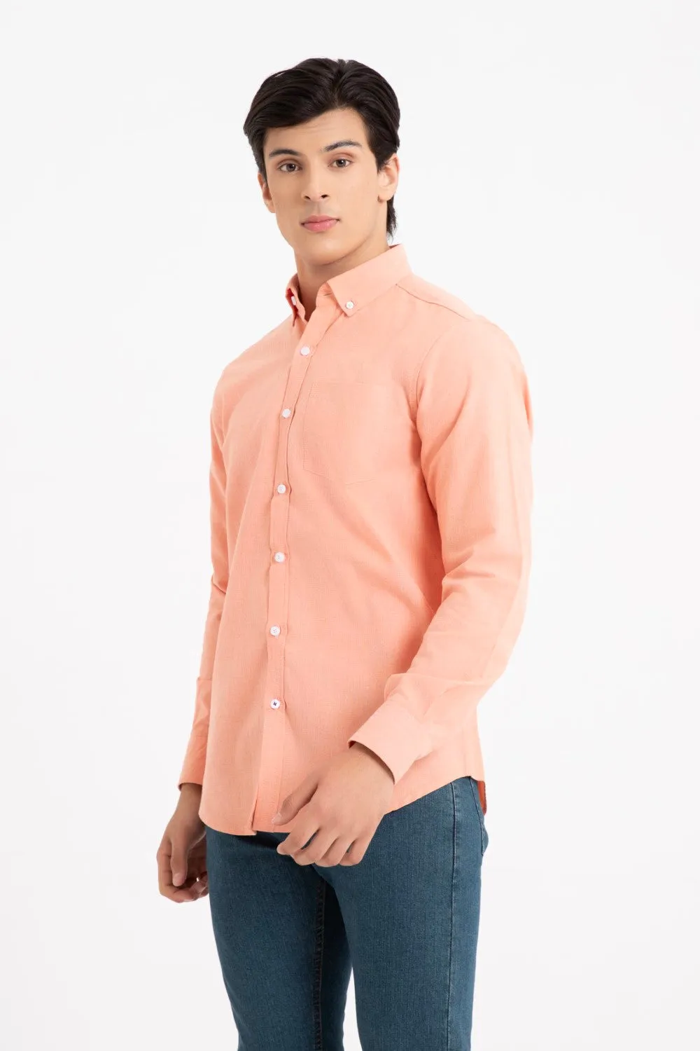 Orange Casual Shirt
