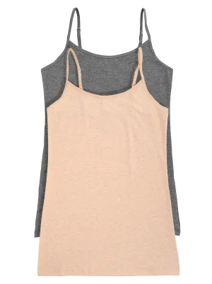 Organic Cotton Stretch Camisole 2-Pack
