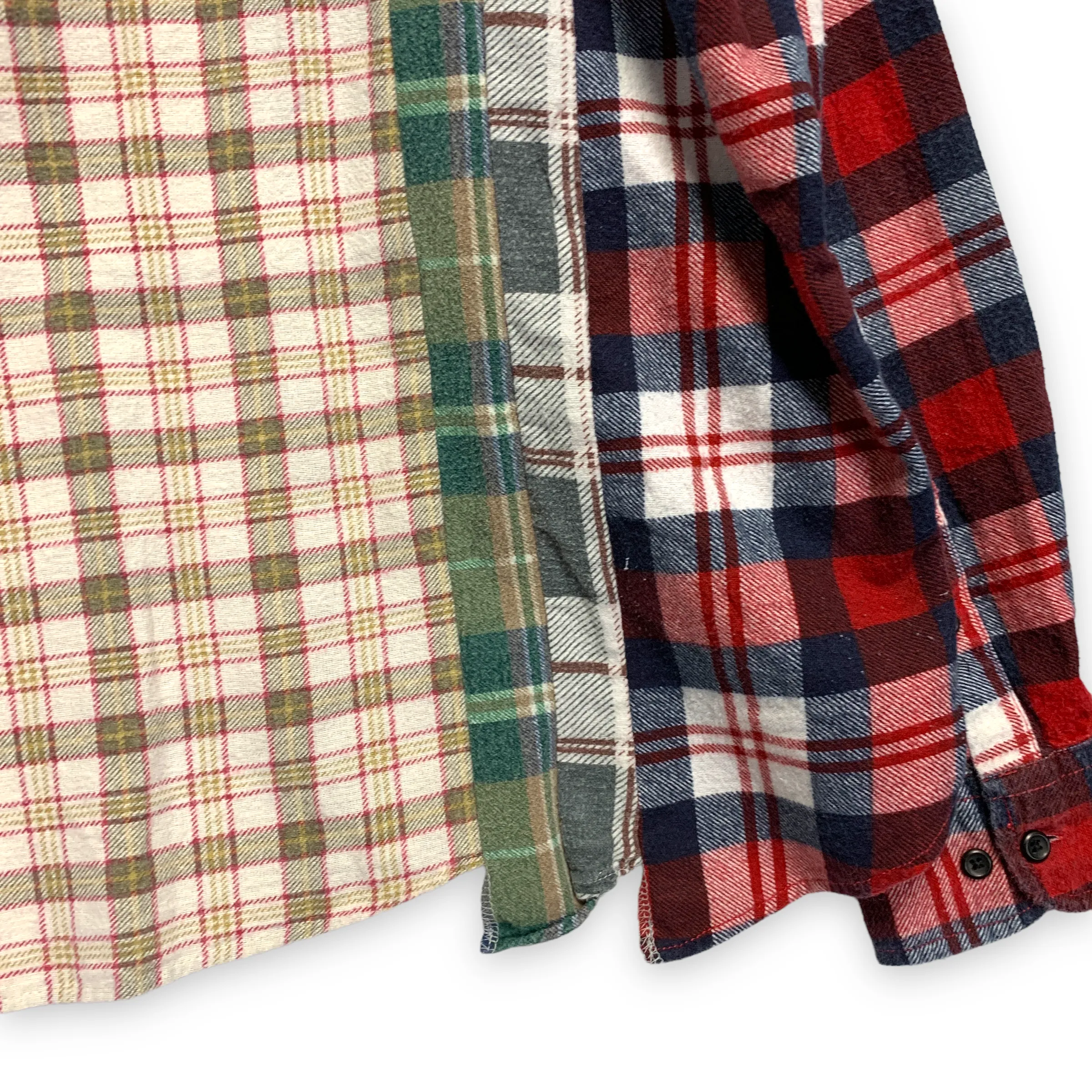 [OS] Needles Rebuild 7 Cut Oversized Flannel Shirt