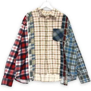 [OS] Needles Rebuild 7 Cut Oversized Flannel Shirt