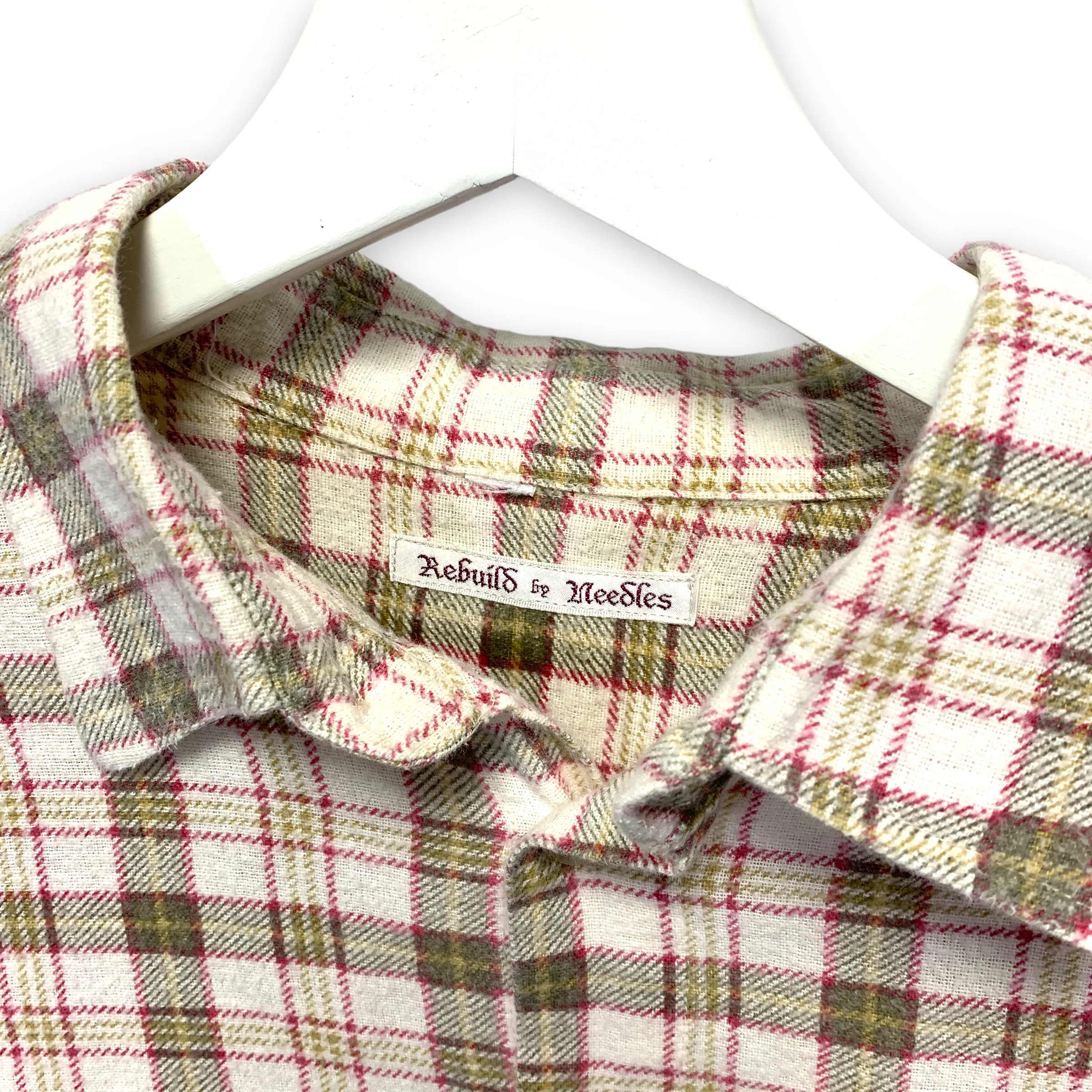 [OS] Needles Rebuild 7 Cut Oversized Flannel Shirt