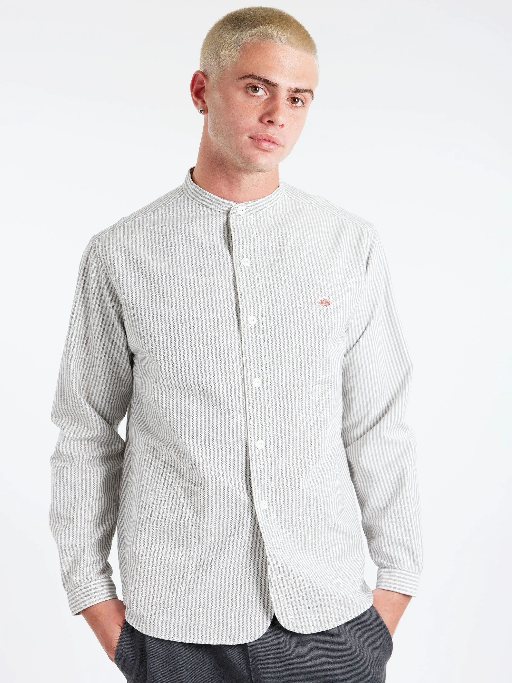 Oxford Band Collar L/S Shirt