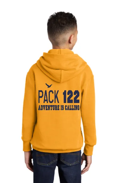 PACK 122 COTTON YOUTH AND ADULT HOODED SWEATSHIRT