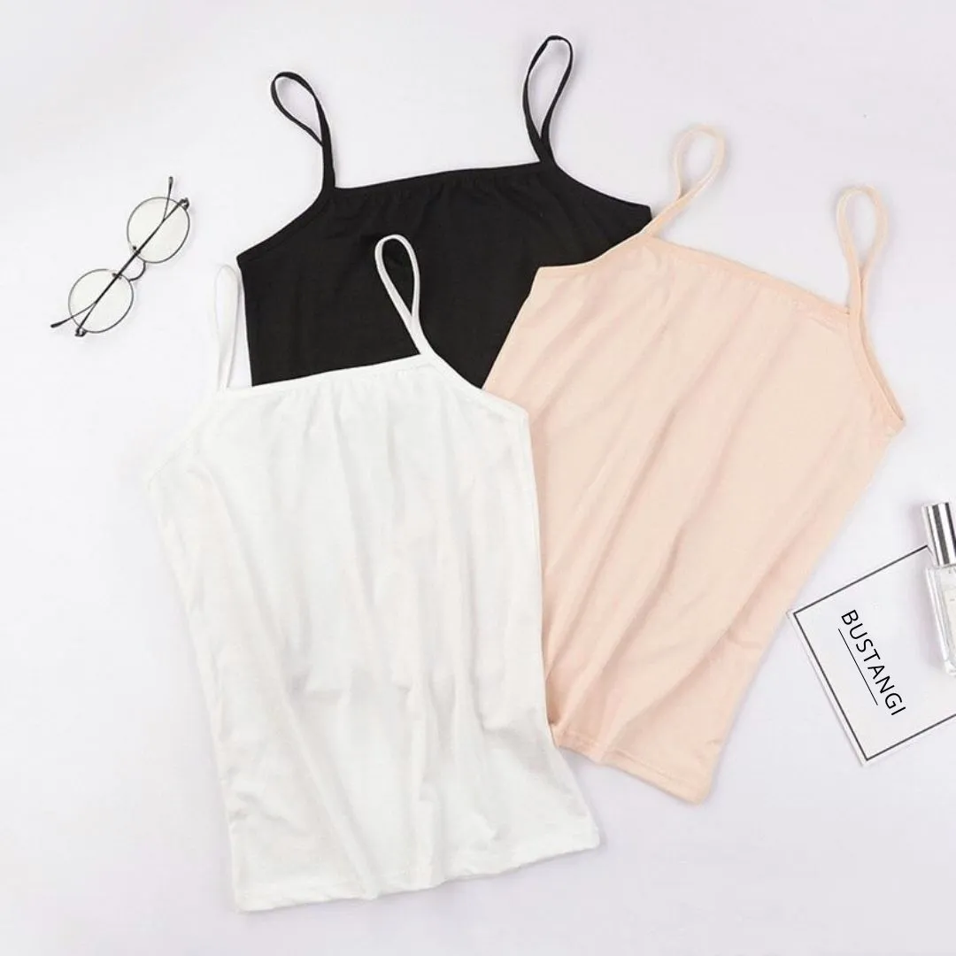 Pack of 3 cotton camisoles by Bustangi