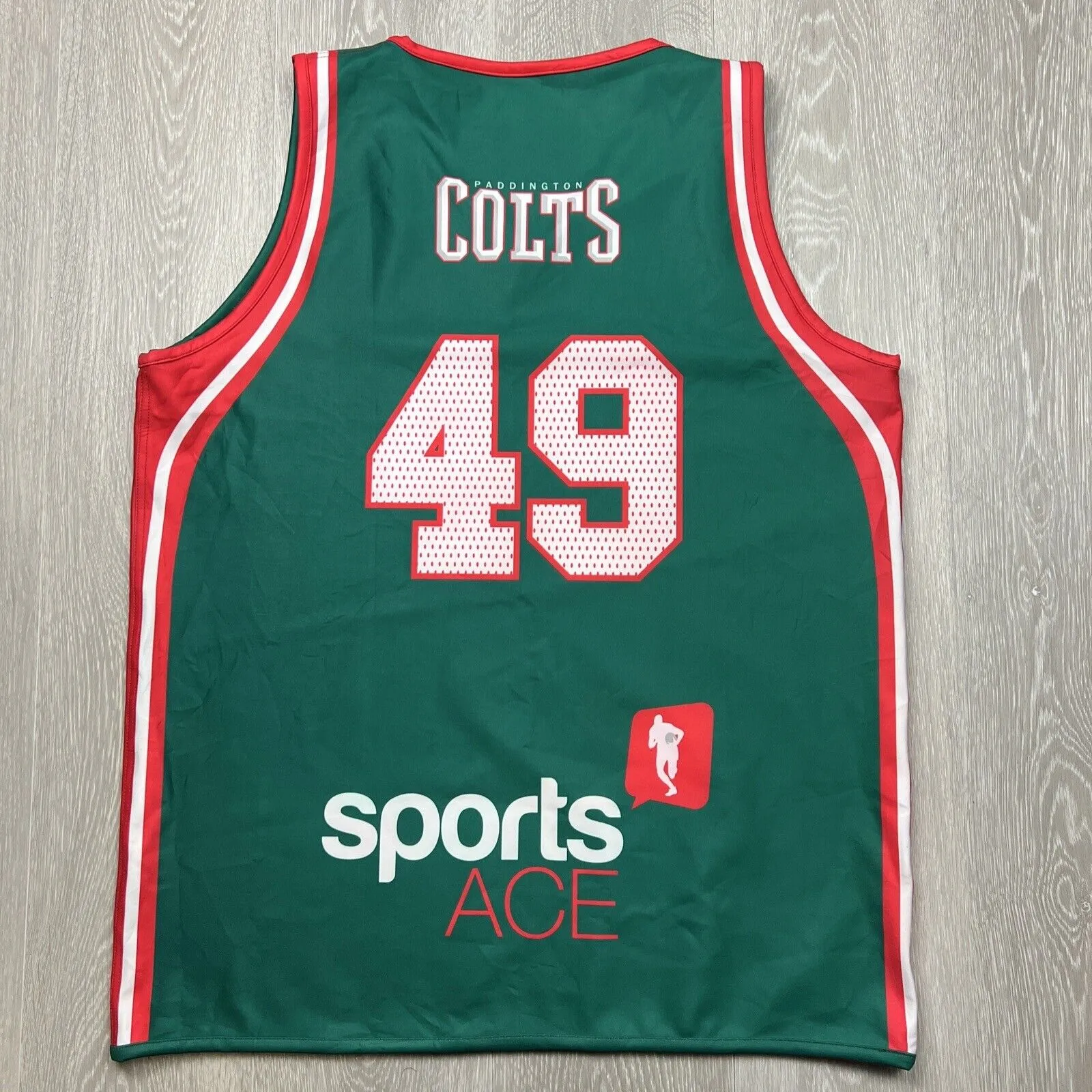 Paddington Colts Sports ClubeMens Reversible Tank Top Singlet Size XL