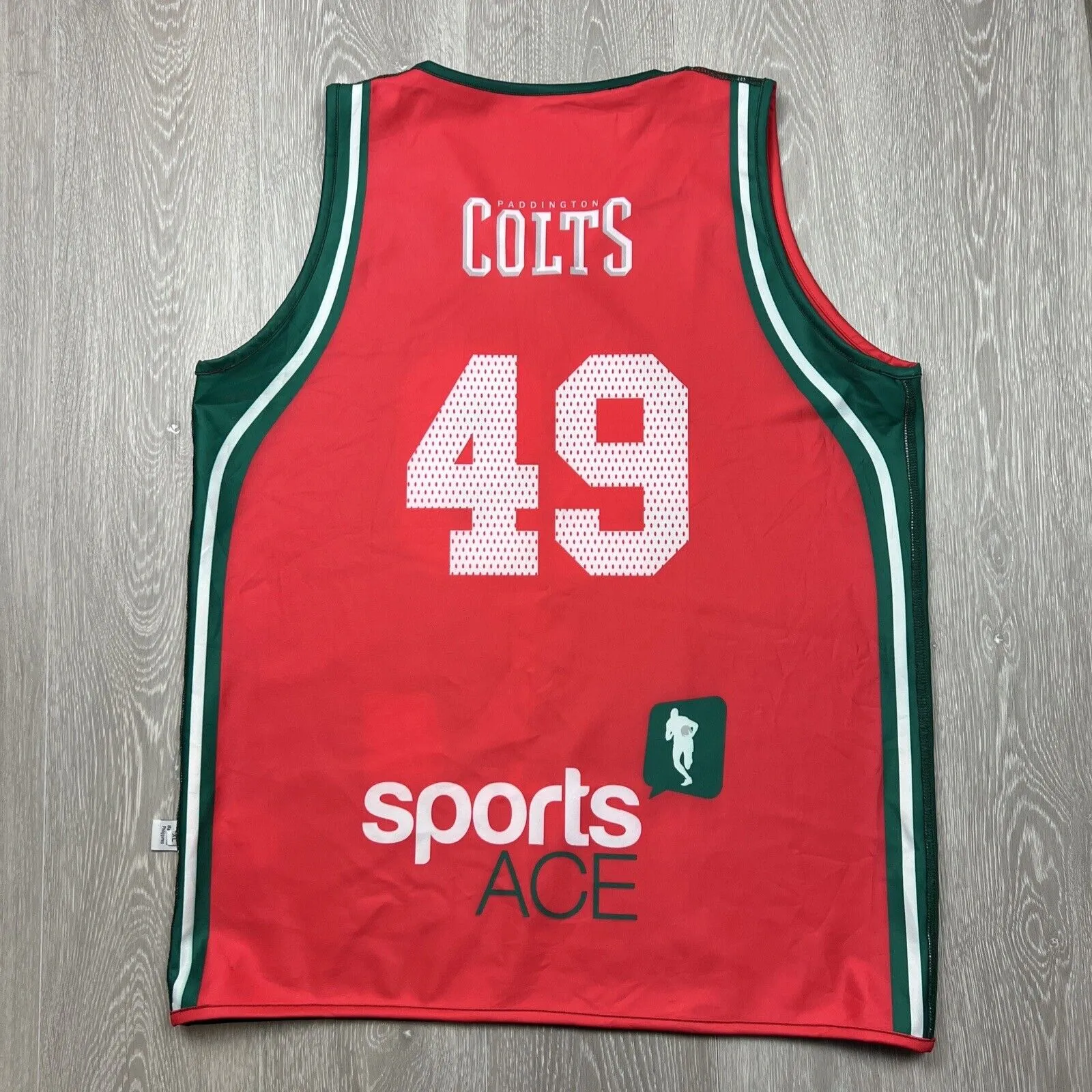 Paddington Colts Sports ClubeMens Reversible Tank Top Singlet Size XL