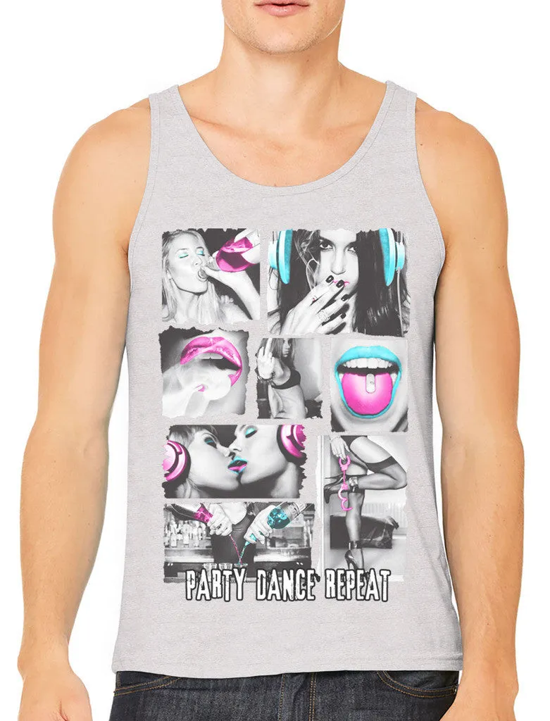 Party Dance Repeat Men's Tank Top