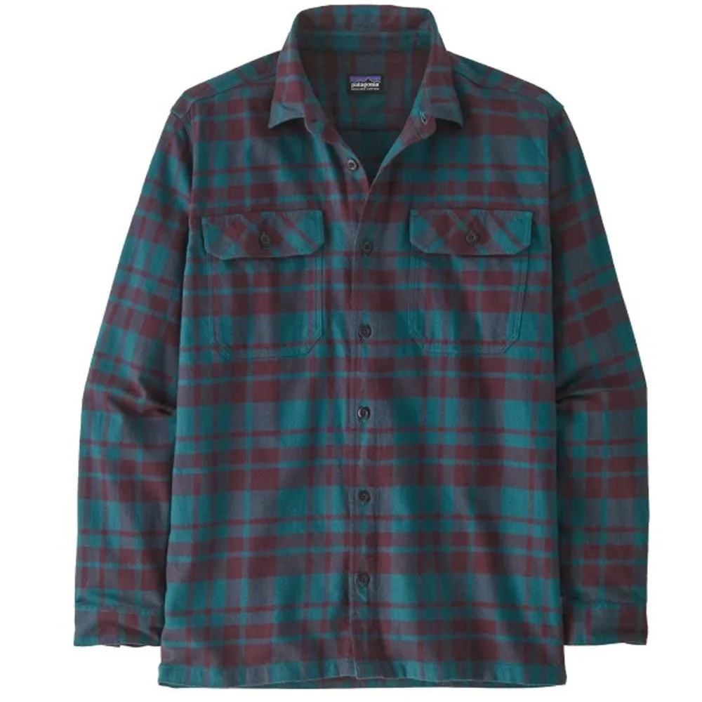 Patagonia Long Sleeved Organic Cotton Fjord Flannel Shirt