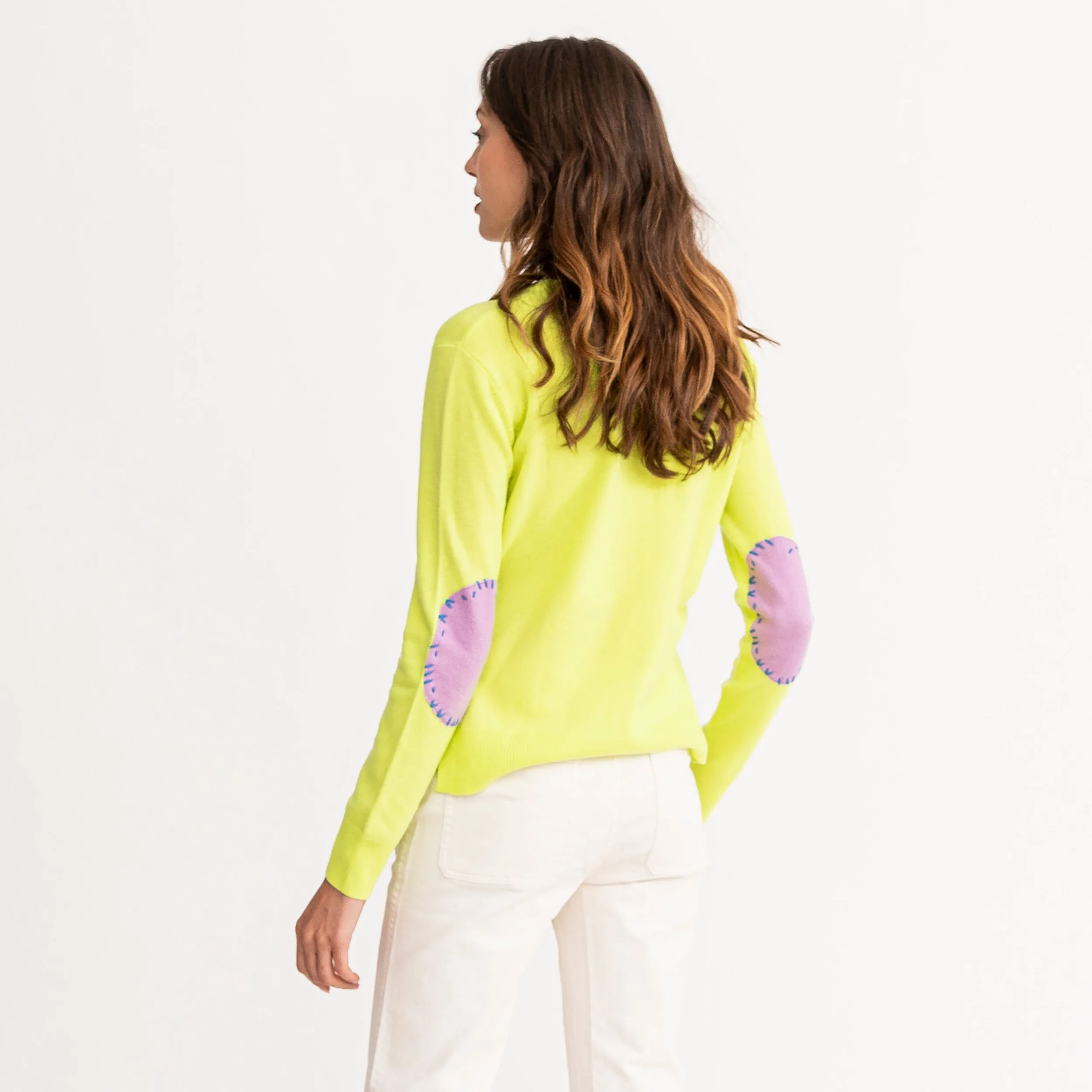 Patchwork Pullover Neon
