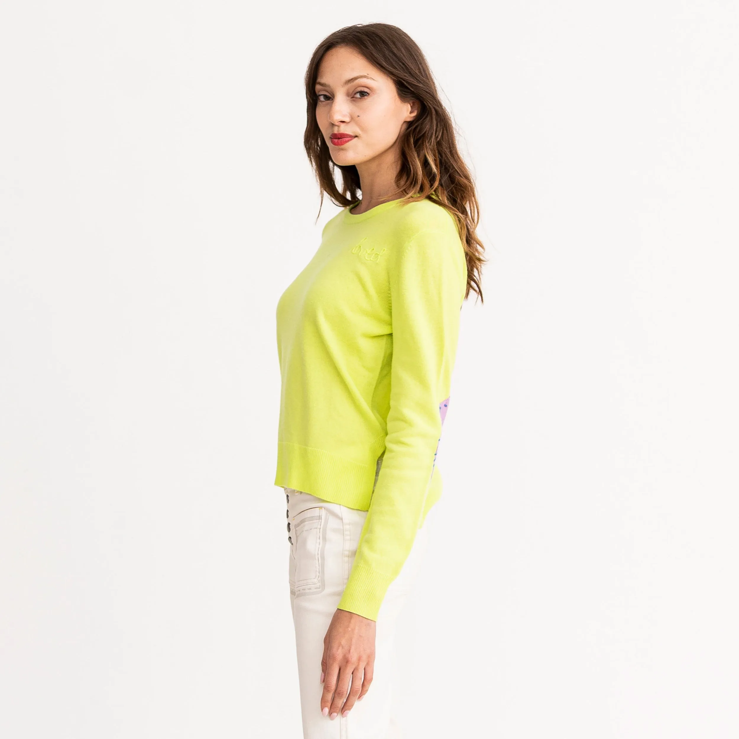 Patchwork Pullover Neon