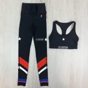 P.E Womens Black Activewear set Size Small approx