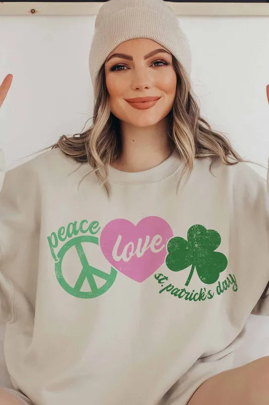 PEACE LOVE LUCK SWEATSHIRT