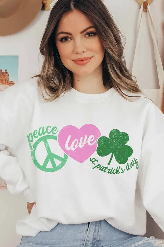 PEACE LOVE LUCK SWEATSHIRT