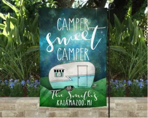 Personalized Camping Gifts | Camping Flags | Garden Flags | Camping Decor