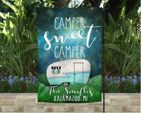 Personalized Camping Gifts | Camping Flags | Garden Flags | Camping Decor
