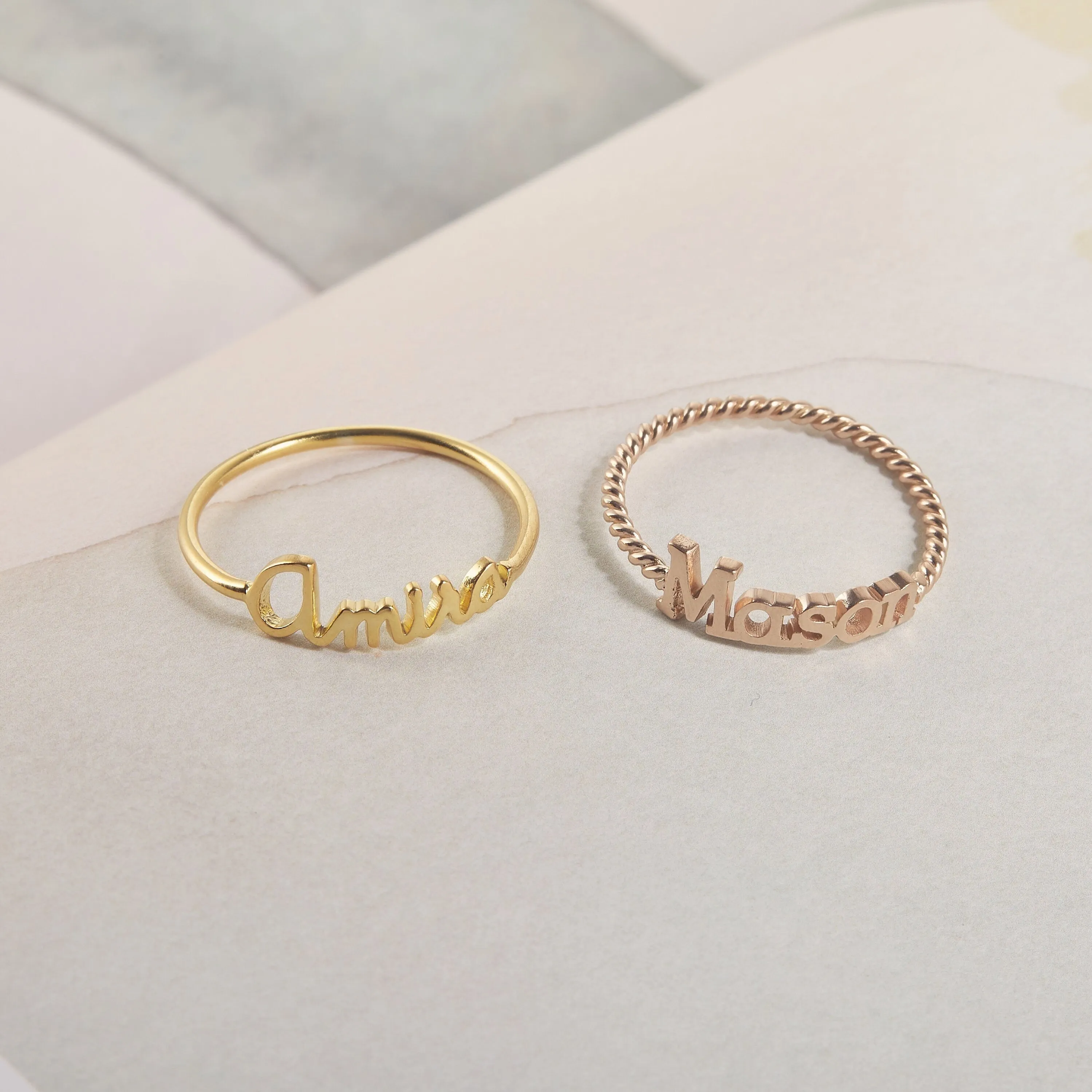 Personalized Name Ring
