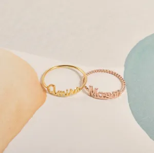 Personalized Name Ring