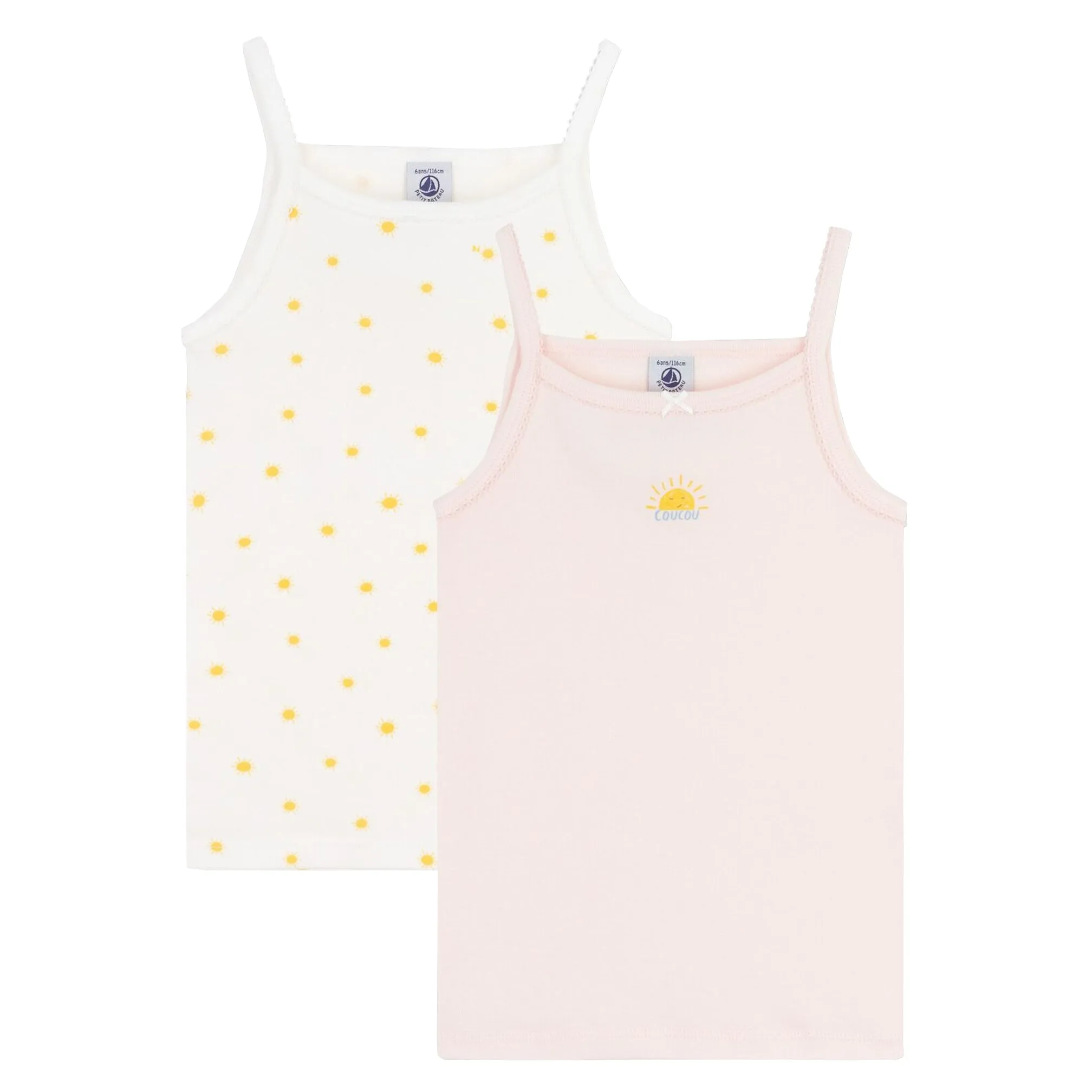 Petit Bateau Set of 2 Sunshine Camisoles