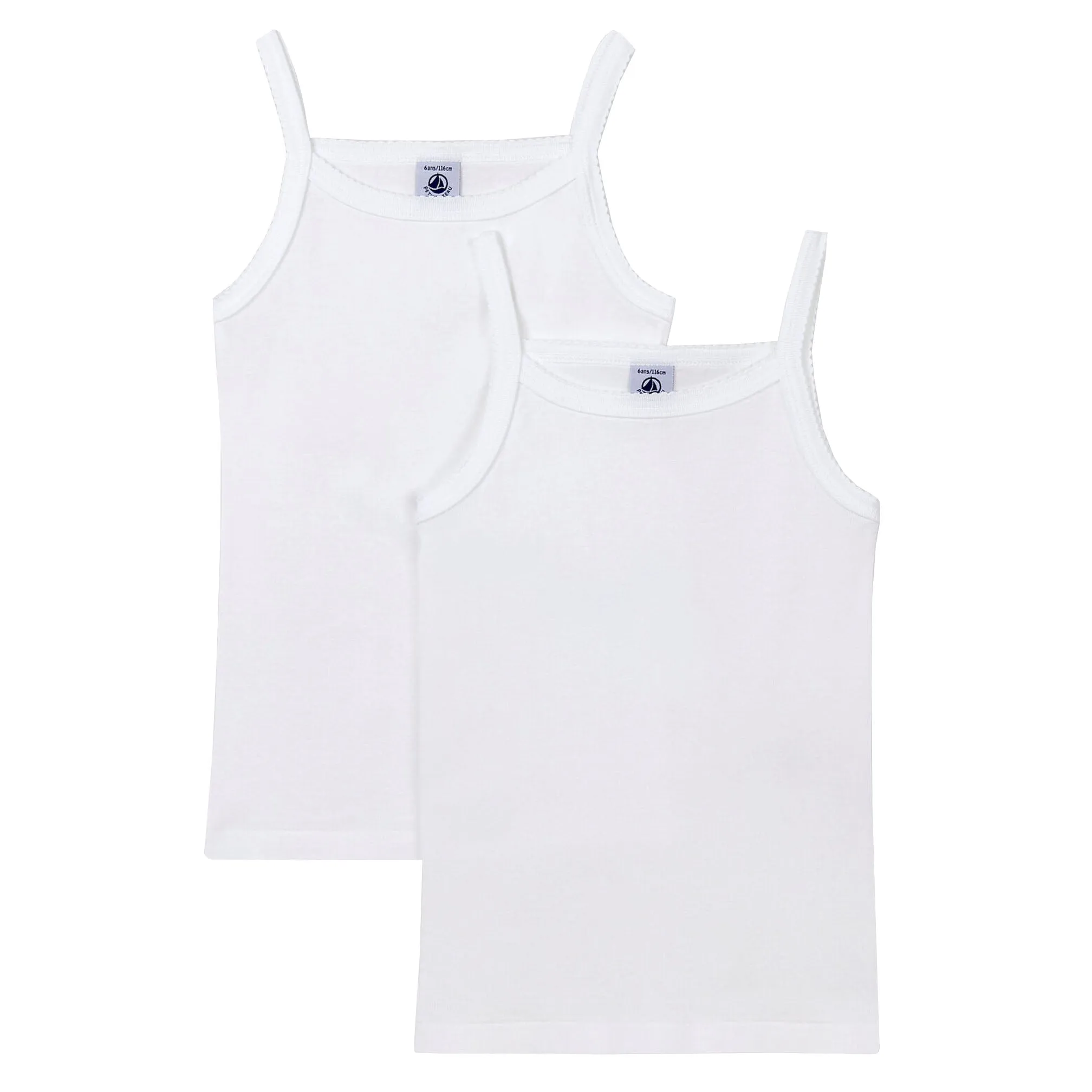 Petit Bateau Set of 2 White Camisoles
