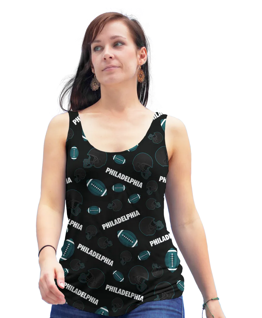 Philadelphia Football Flowy Racerback Tank Top