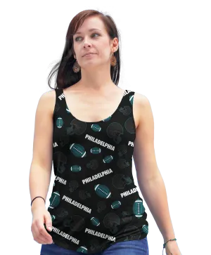 Philadelphia Football Flowy Racerback Tank Top