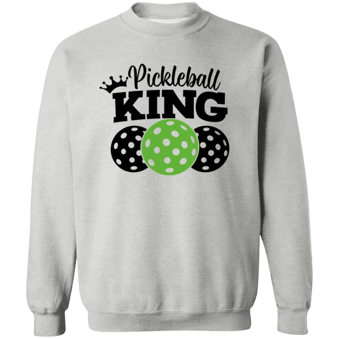 Pickleball King Crewneck Pullover Sweatshirt