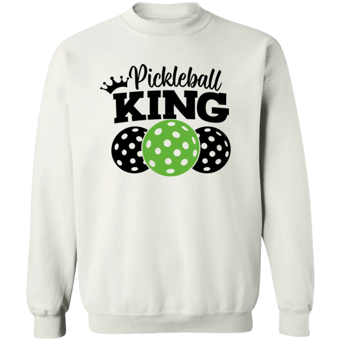 Pickleball King Crewneck Pullover Sweatshirt