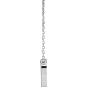 Pierced Cross Hammered Disc 18" Necklace R42419