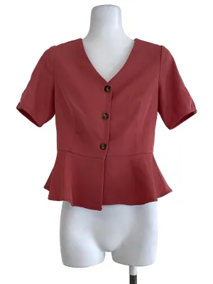 Pink Button Top