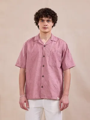 Pink Plain Resort Shirt