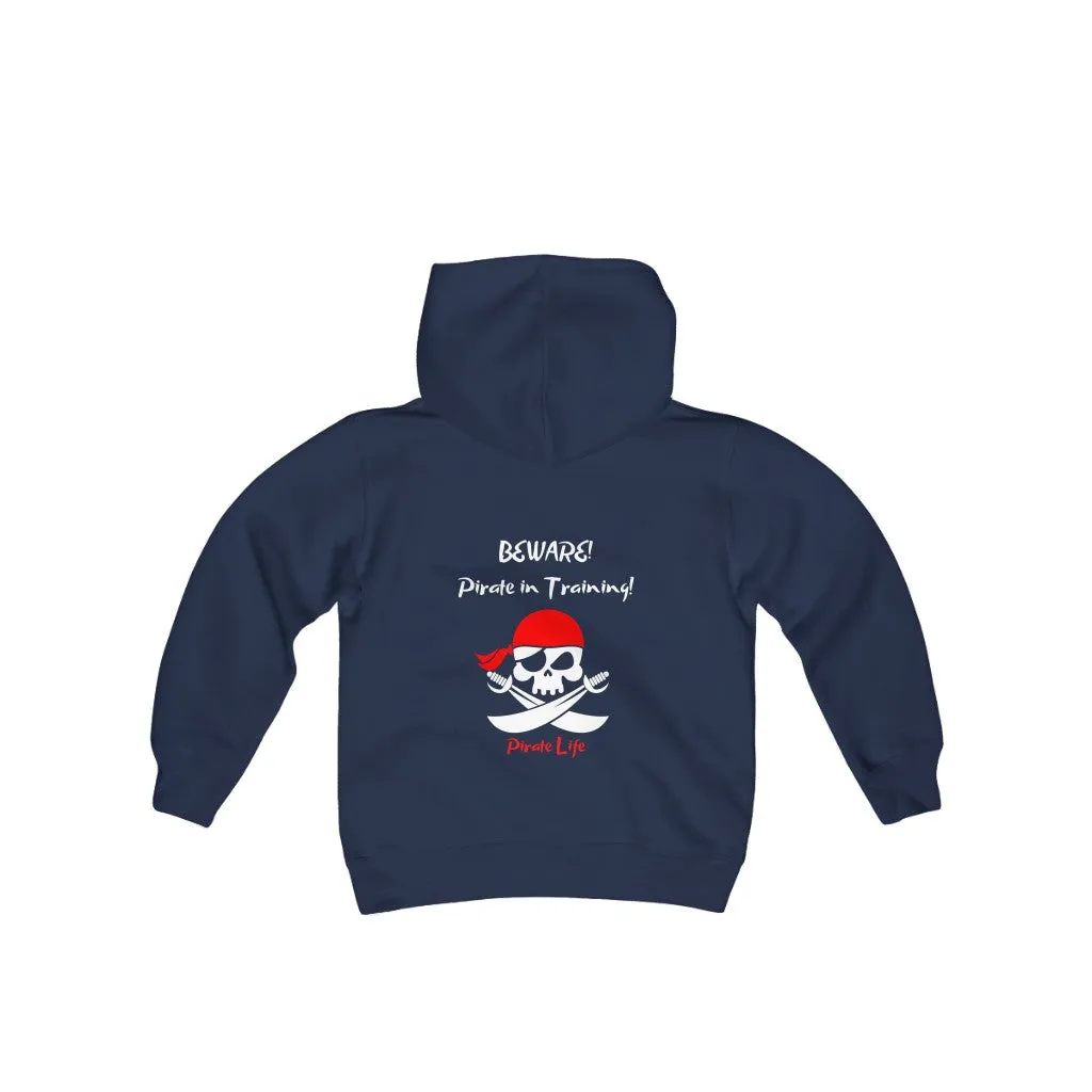 Pirate in Training Youth Boys Hoodie