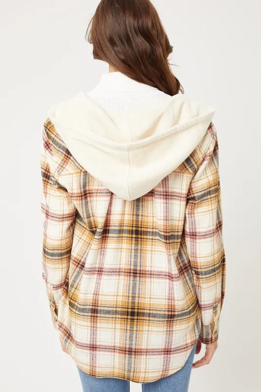 Plaid Flannel With Hood