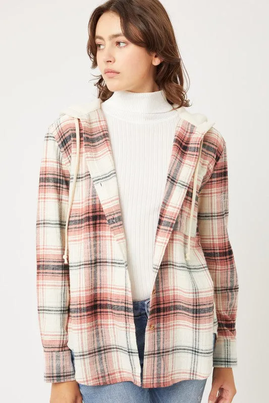 Plaid Flannel With Hood