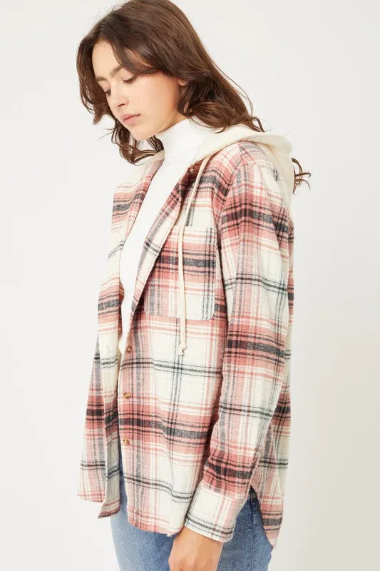 Plaid Flannel With Hood